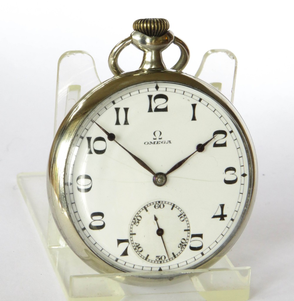 Antique Omega pocket watch, 1924 View V