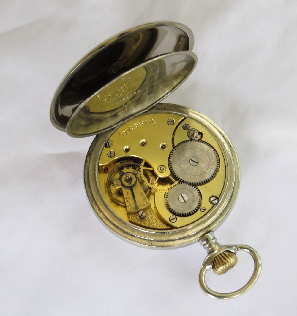 Antique Omega pocket watch, c1910s View II