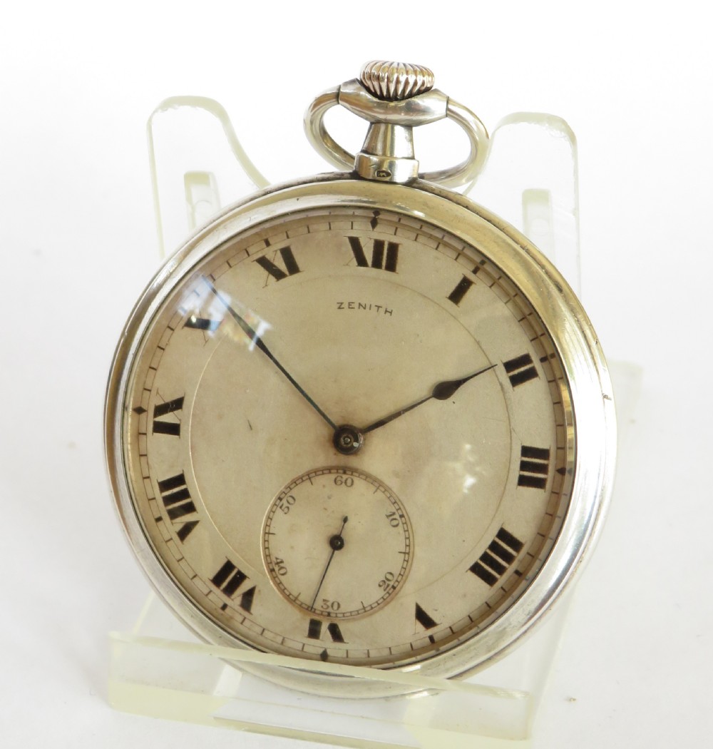 Antique Zenith pocket watch, 1918
