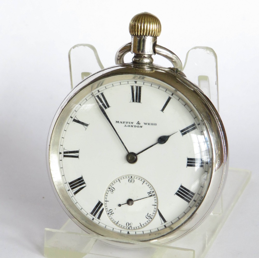 Antique silver pocket watch from Mappin & Webb