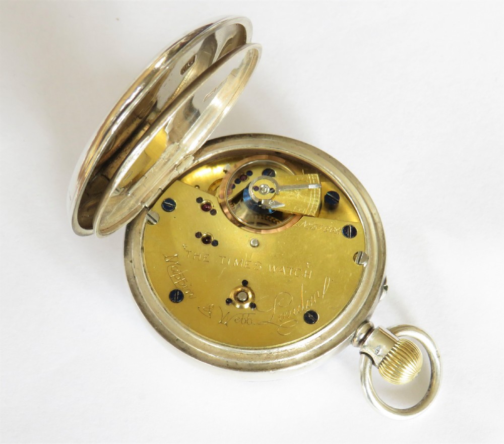 Antique silver pocket watch from Mappin & Webb View III