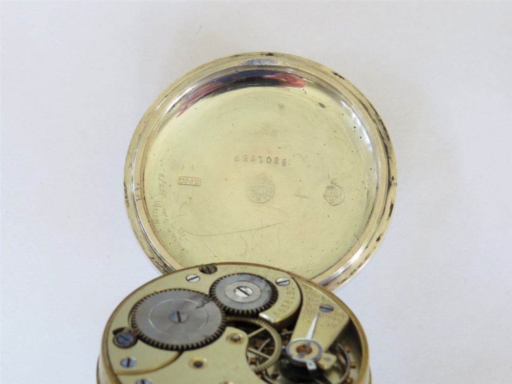 Antique silver Omega pocket watch View IV