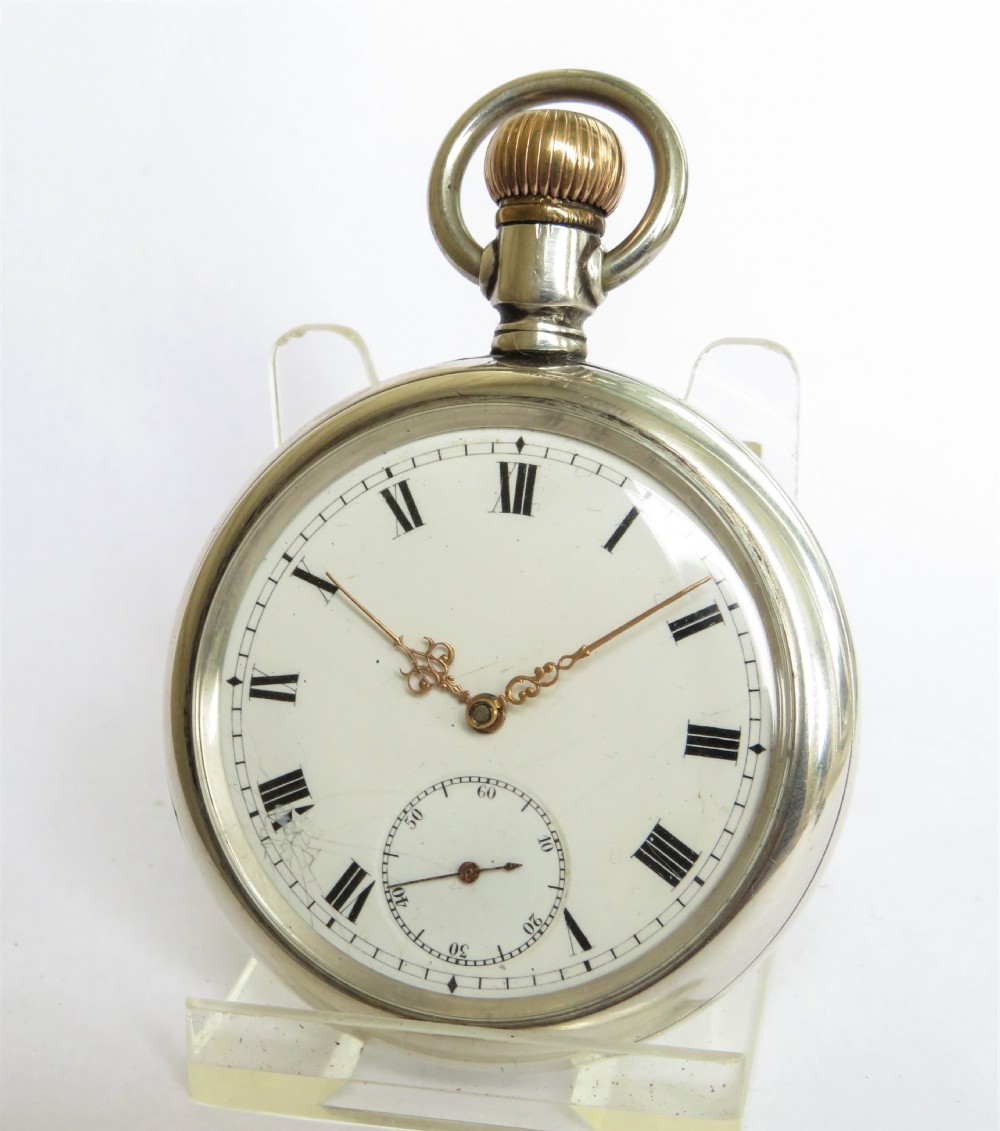 Antique silver Omega pocket watch