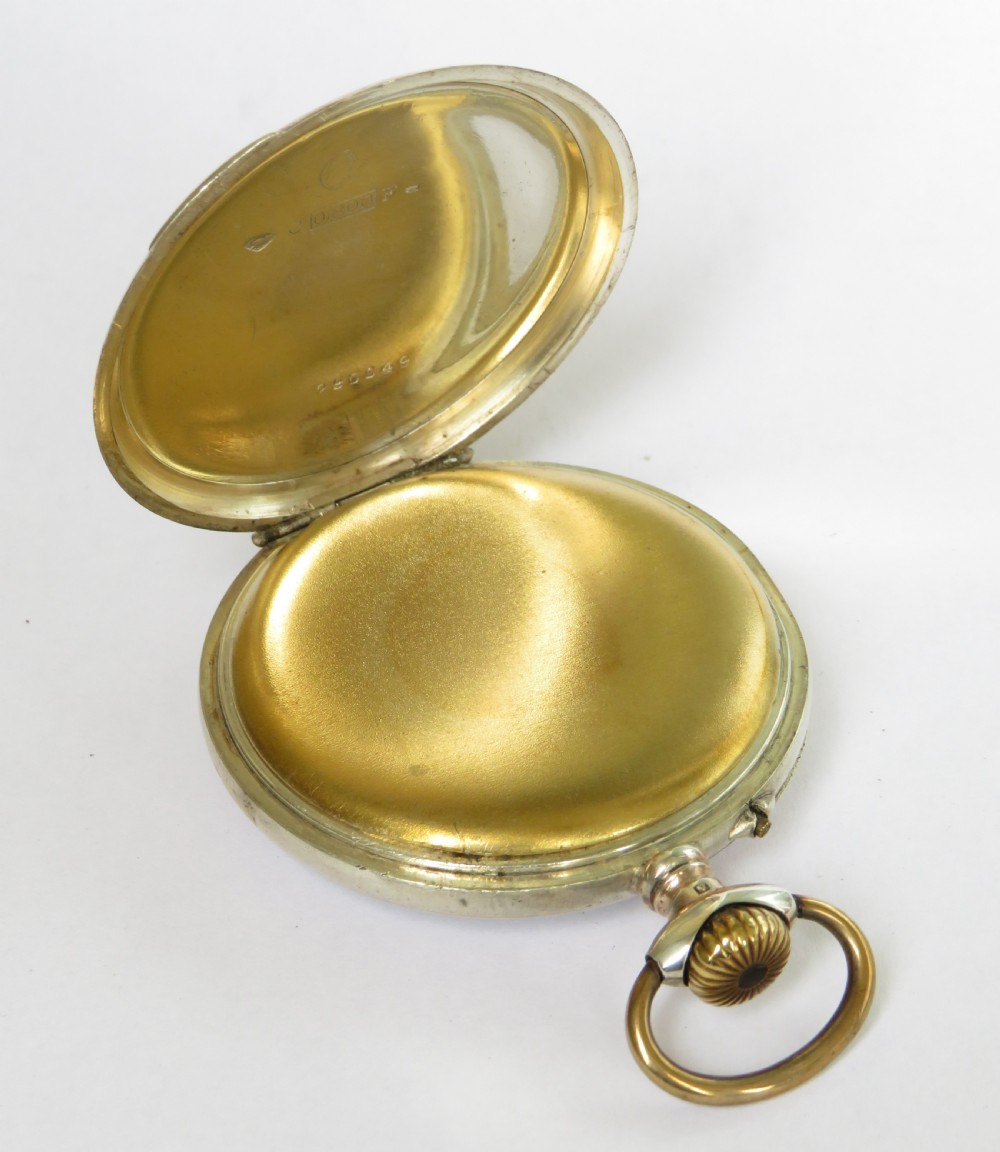 Antique silver Essor pocket watch View III