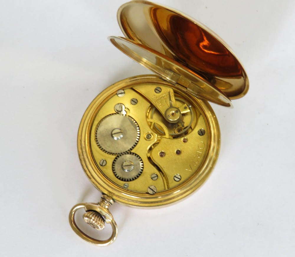 Vintage Orta full hunter pocket watch View II