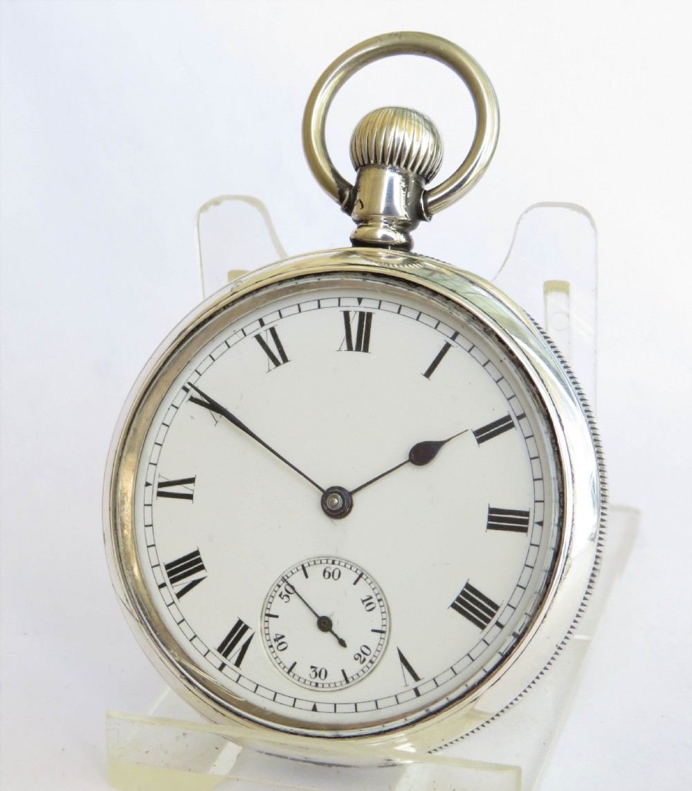 Antique silver Waltham pocket watch, 1912