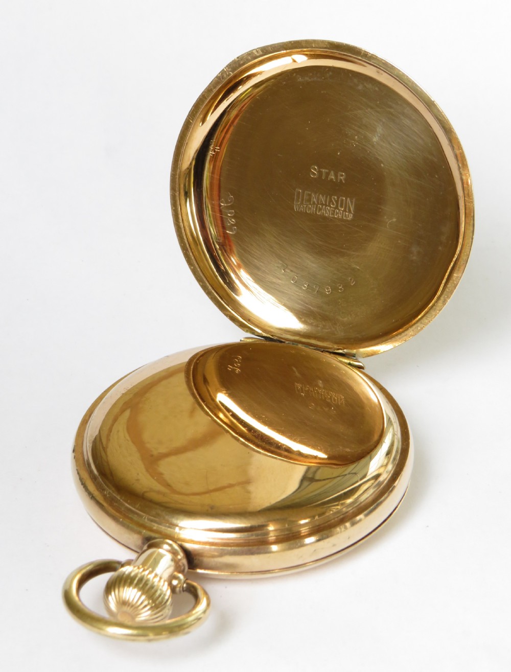 Antique Swiss full hunter pocket watch View II