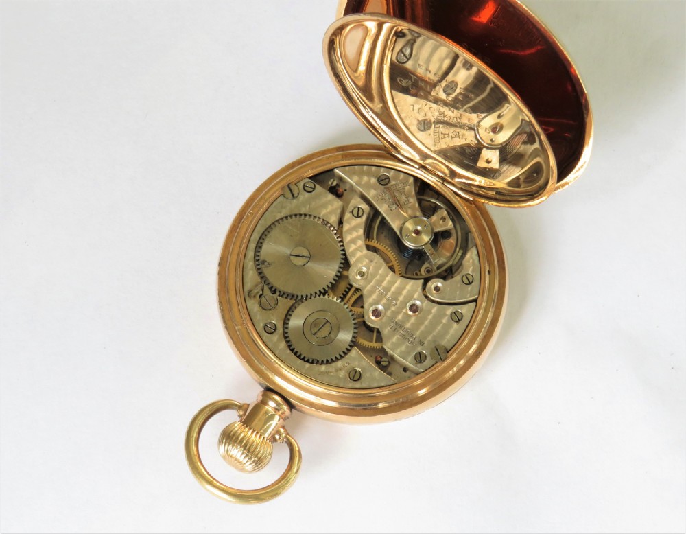 Antique Swiss full hunter pocket watch View III