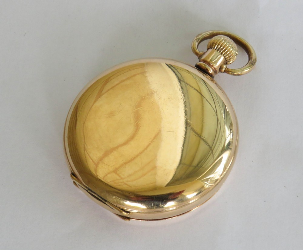 Antique Swiss full hunter pocket watch View IV