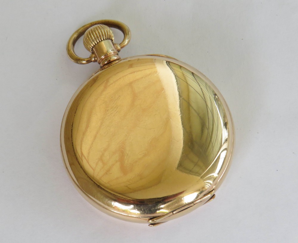 Antique Swiss full hunter pocket watch View V