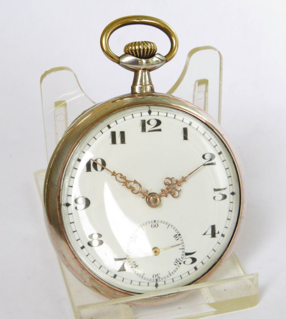 Antique Swiss silver pocket watch View II