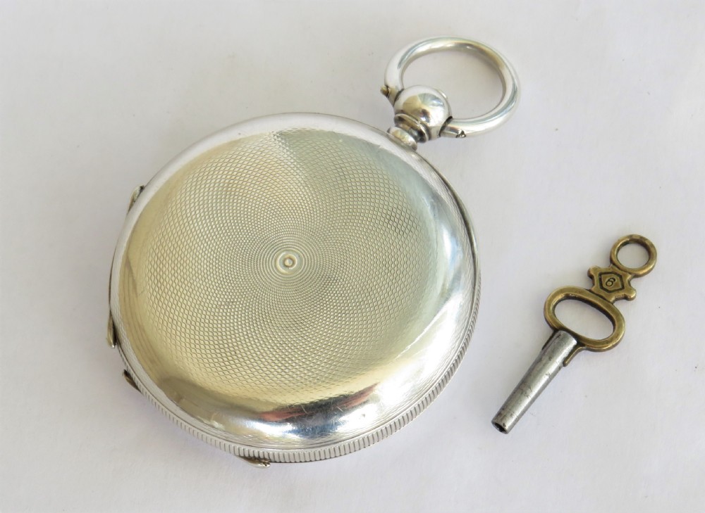 Antique silver hunter pocket watch for J W Benson View V
