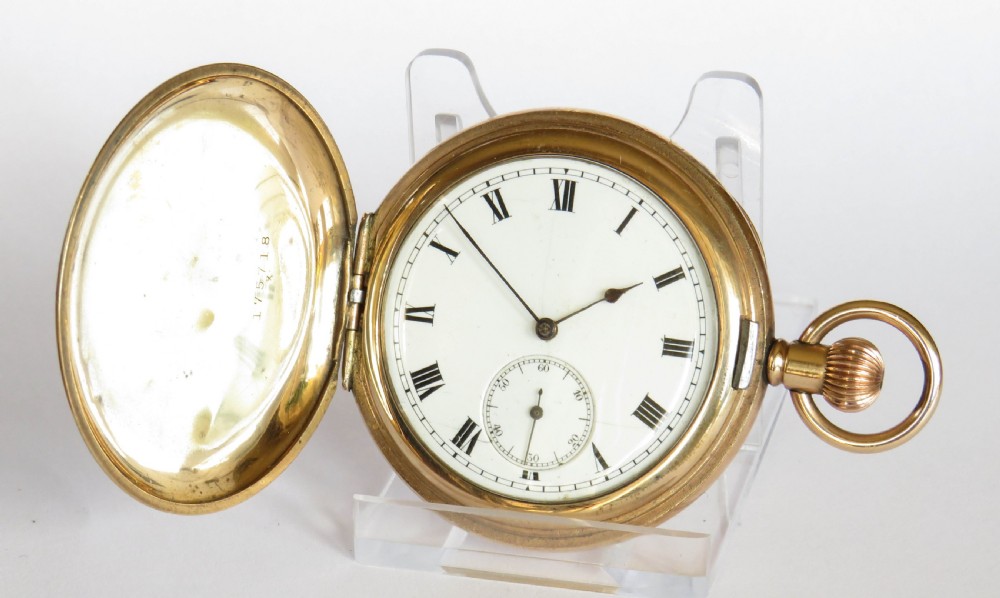 Antique Waltham Ensign full hunter pocket watch
