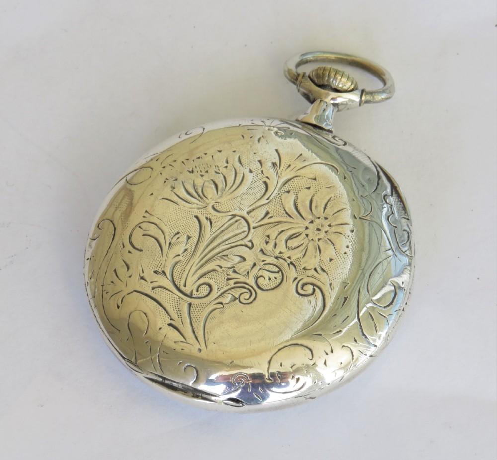 1920s Omega silver pocket watch View IV