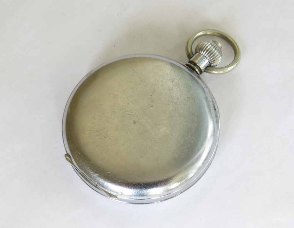 1930s Valjoux 61 chronograph pocket watch View V