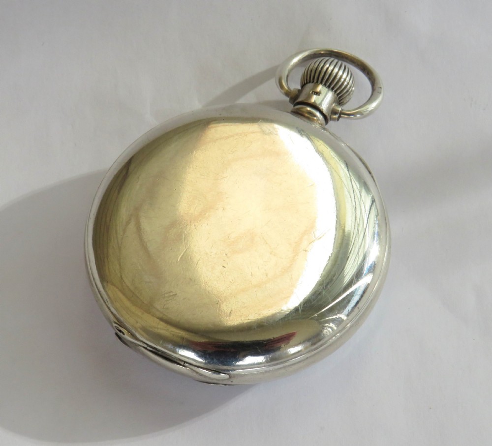 Antique silver Record pocket watch, 1935 View V