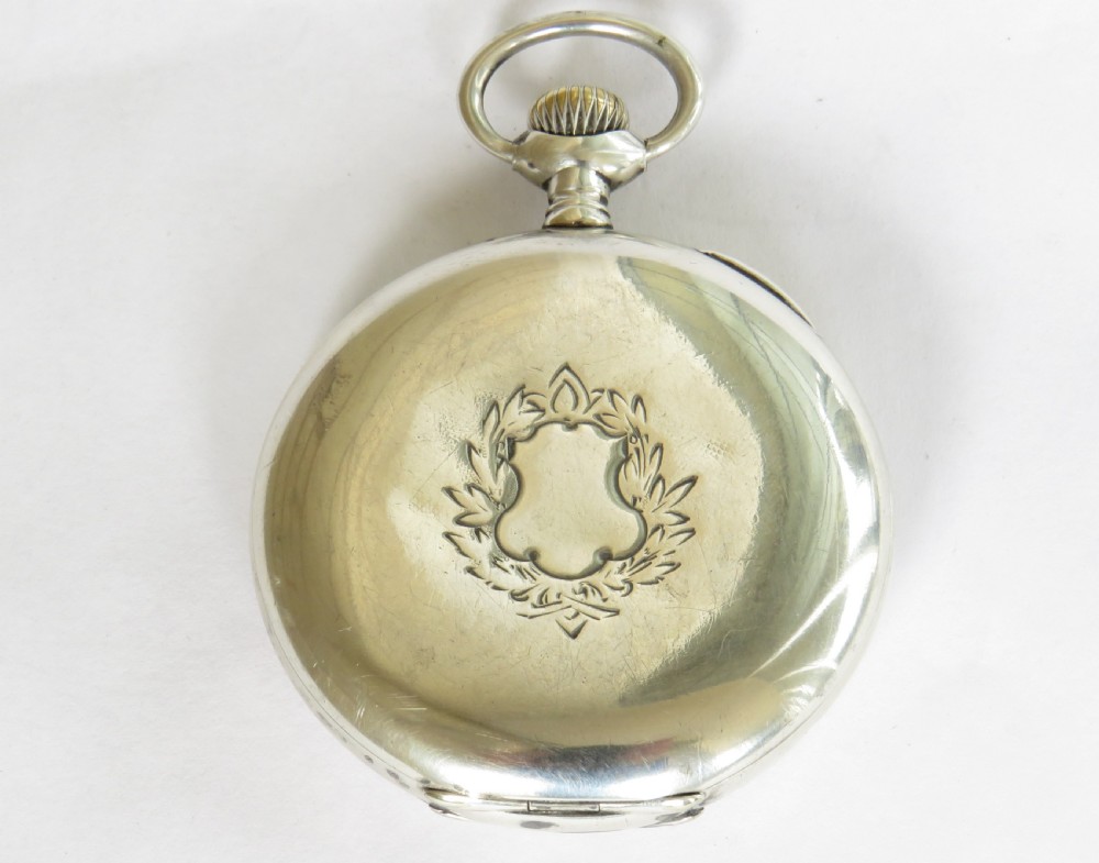 Antique silver Zenith pocket watch View IV