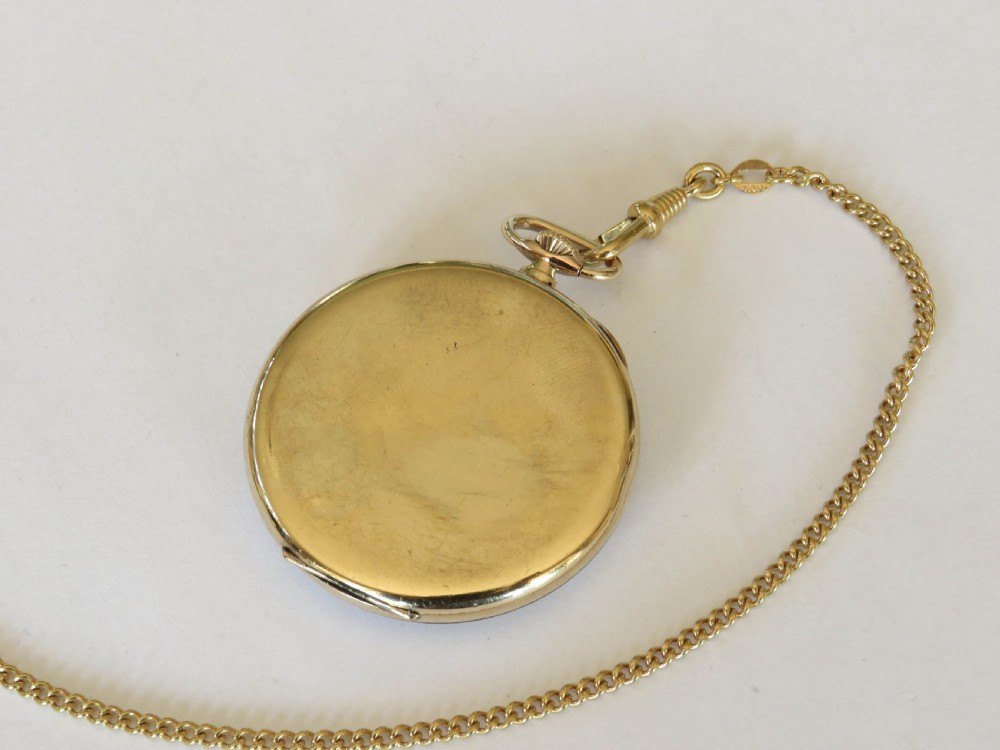1920s Elkington pocket watch and chain View IV