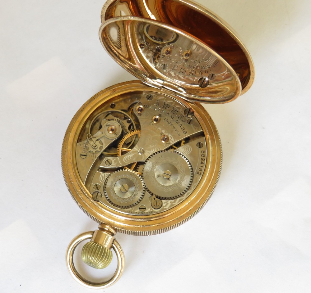Antique Waltham pocket watch, 1899 View III