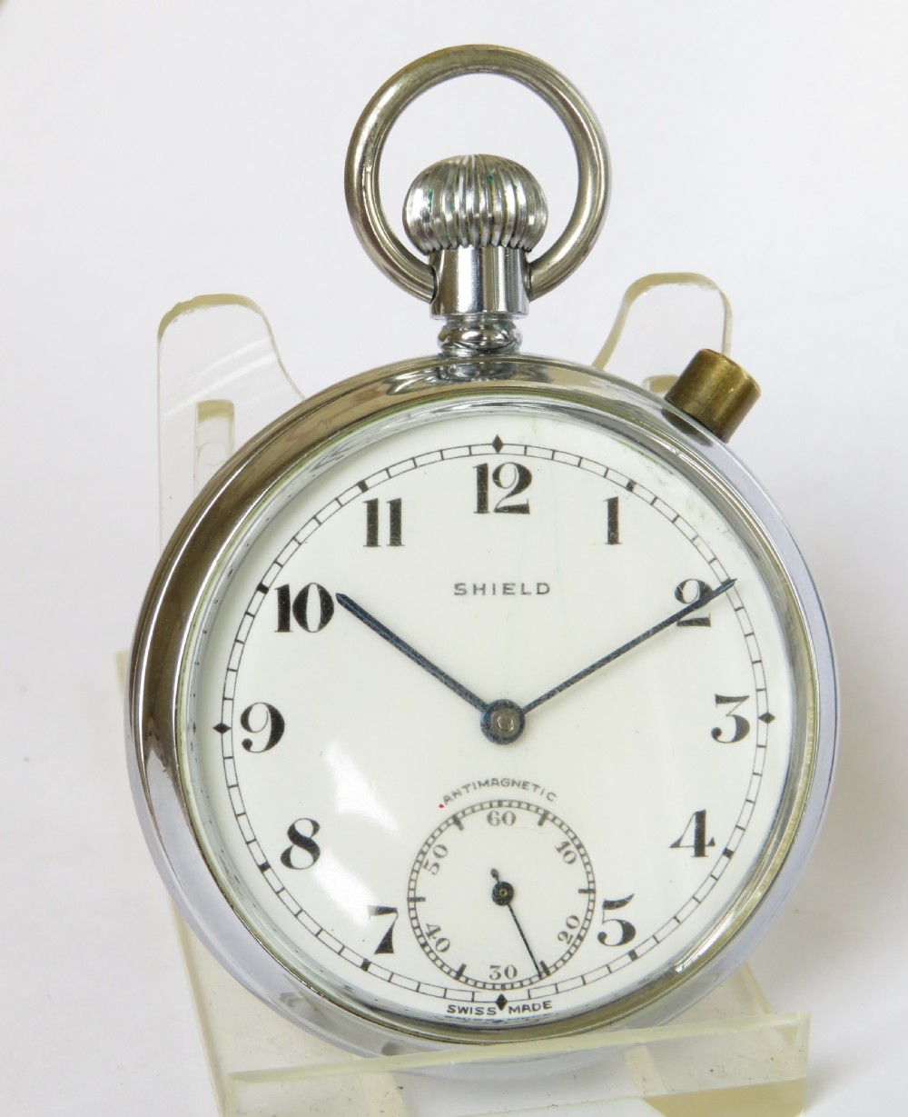 1940s Shield time trials ‘Richmond Timer’ pocket watch View II