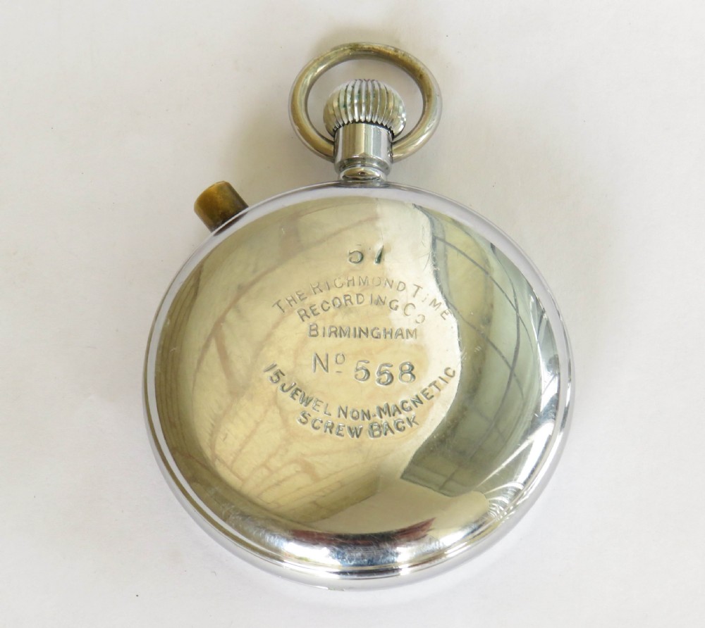 1940s Shield time trials ‘Richmond Timer’ pocket watch View IV