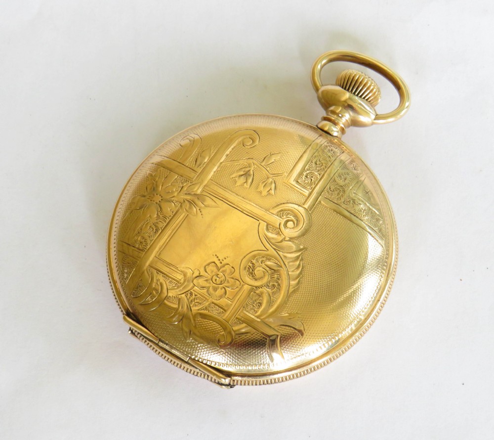 Antique United States Watch Co hunter pocket watch View IV