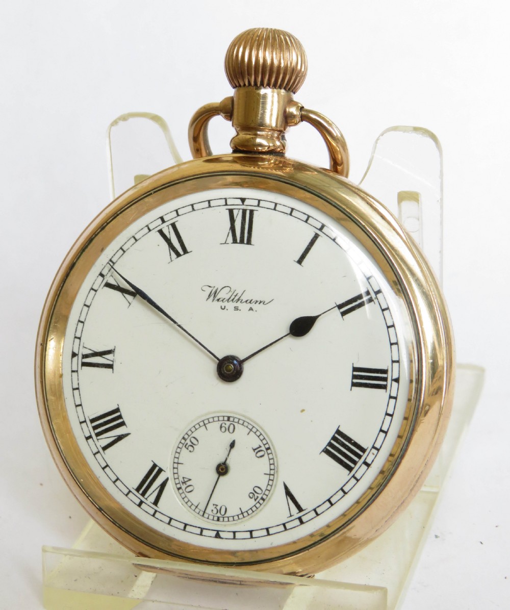 Antique Waltham Traveler pocket watch, 1917
