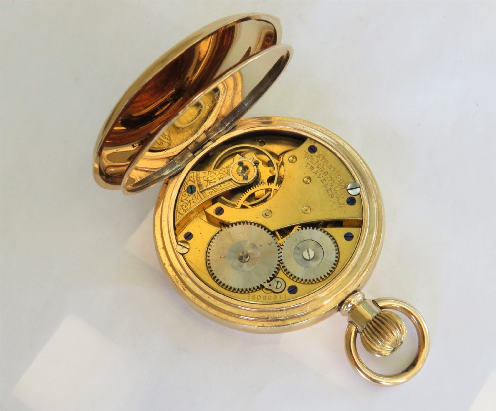 Waltham Traveler full hunter pocket watch, 1902 View II