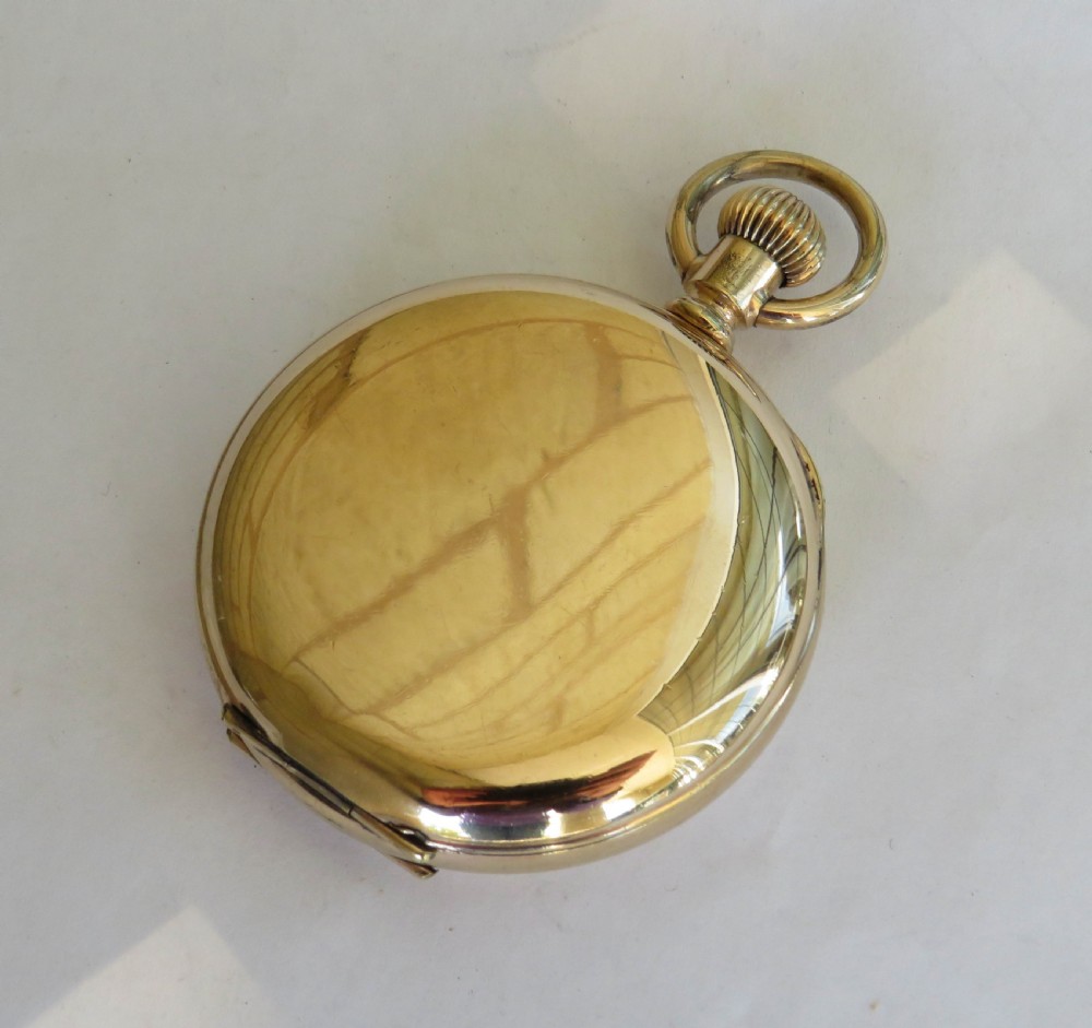 1920s Swiss full hunter pocket watch. View II