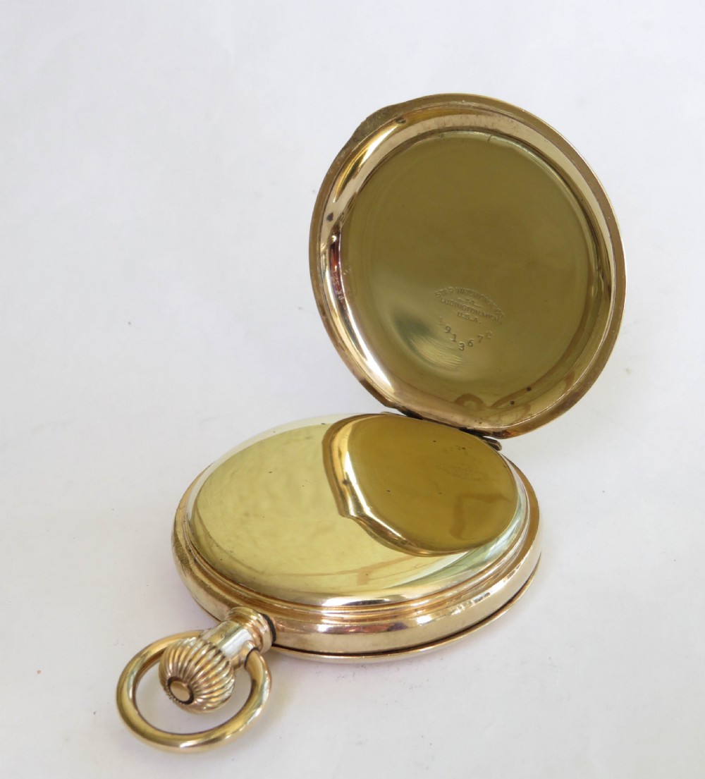 1920s Swiss full hunter pocket watch. View IV