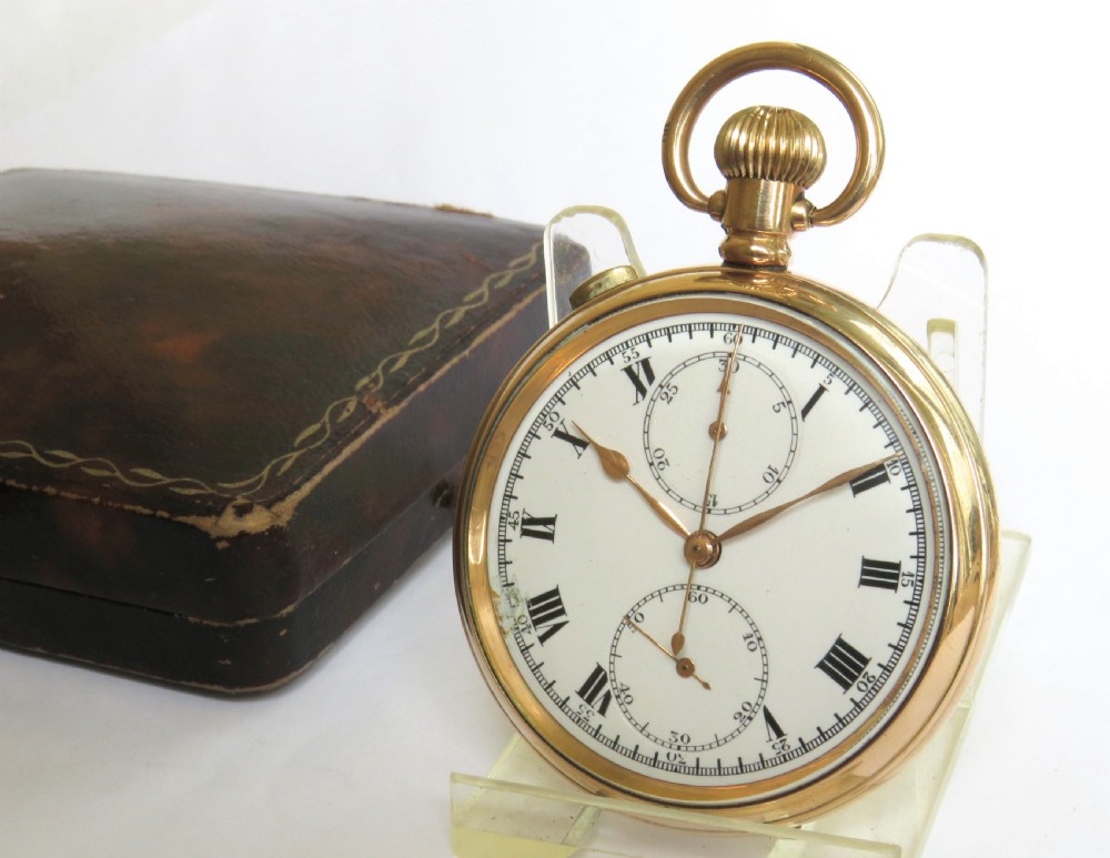 1920s Lemania chronograph pocket watch