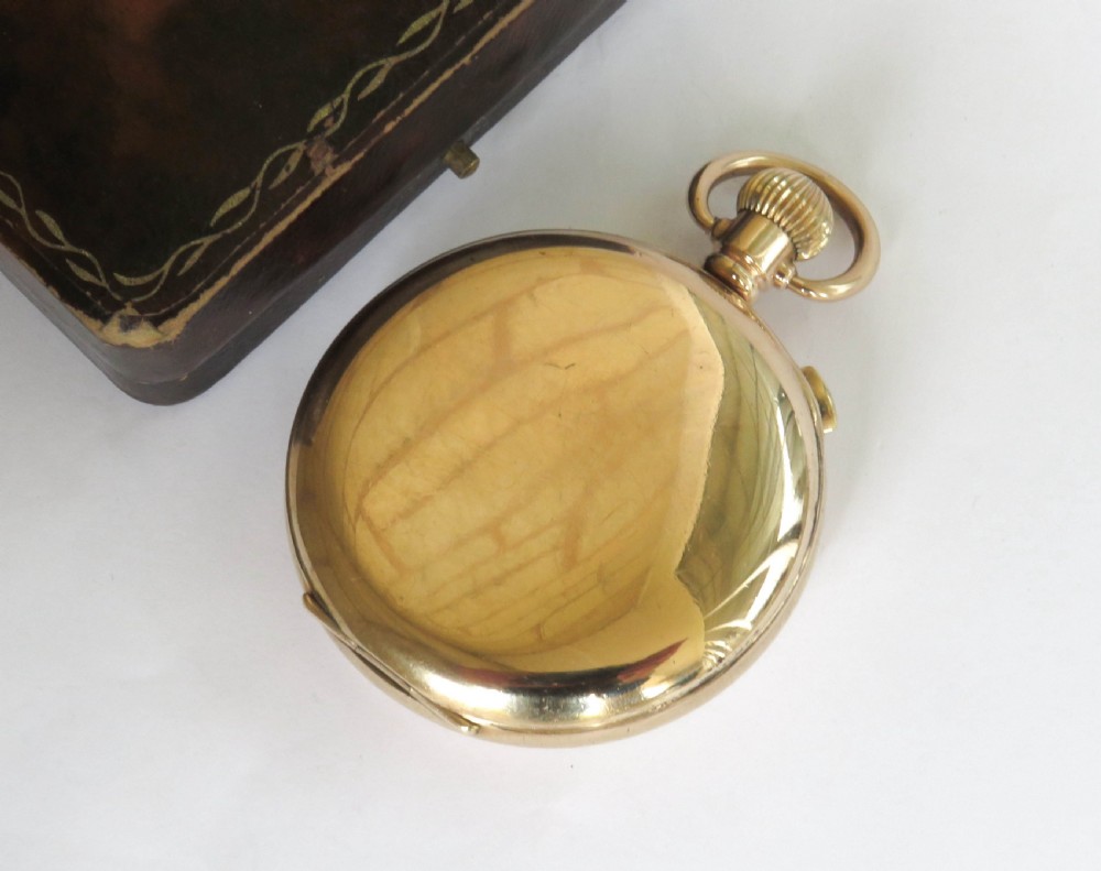 1920s Lemania chronograph pocket watch View V