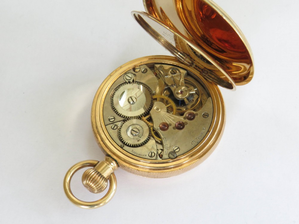 Good quality antique half hunter pocket watch View V