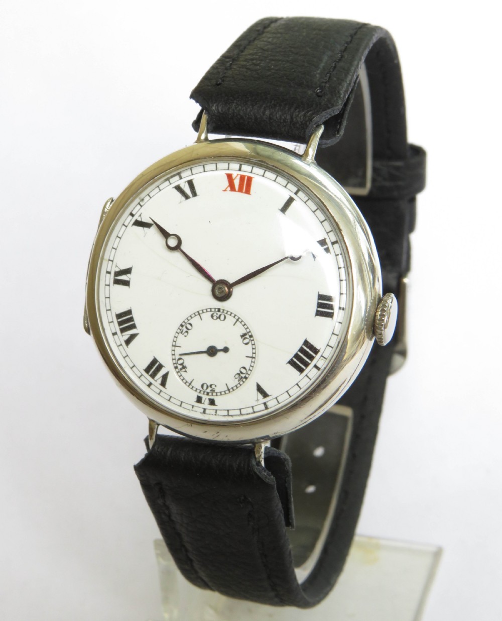 Gents silver wrist watch, 1924