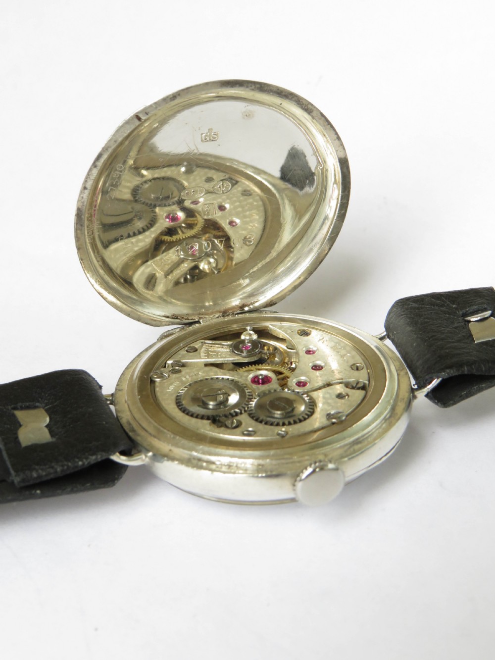 Gents silver wrist watch, 1924 View IV