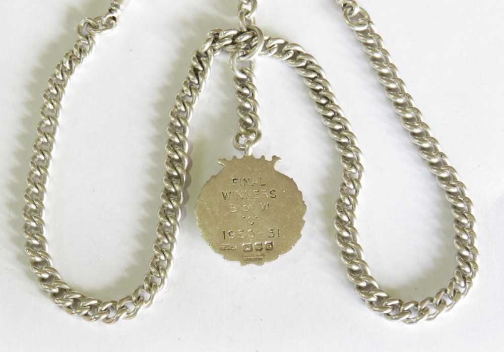 1928 silver double watch albert and fob View III