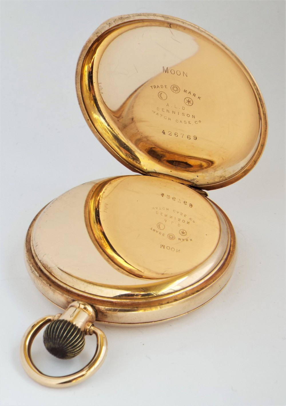 1921 Elgin full hunter pocket watch. View IV