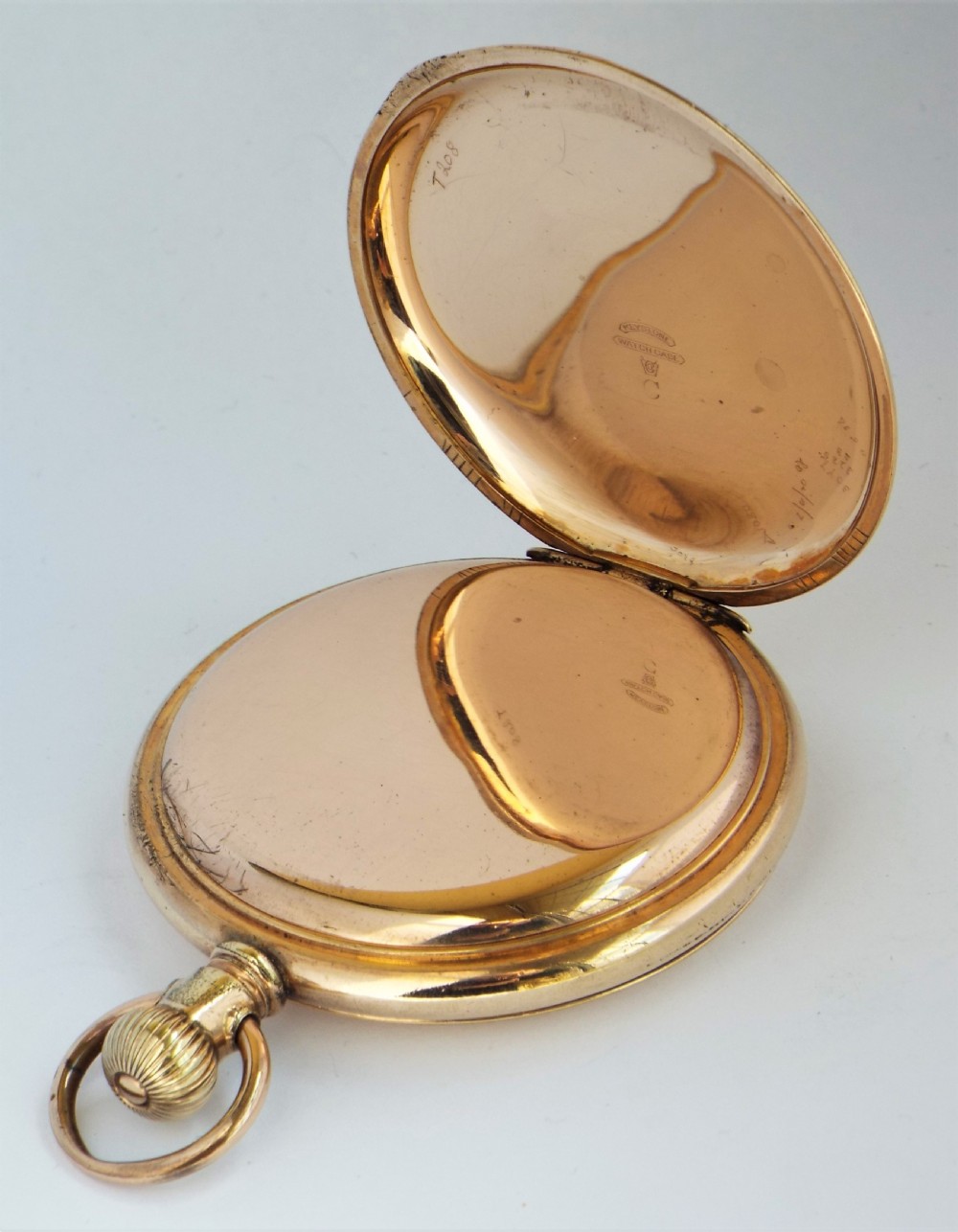1902 Elgin full hunter pocket watch. View IV