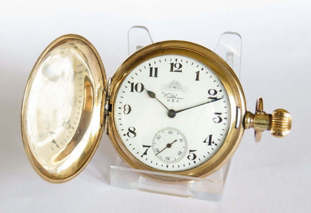Waltham full hunter pocket watch for Thomas Russell
