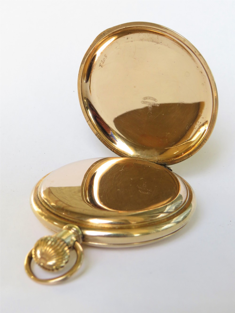 Waltham full hunter pocket watch for Thomas Russell View II