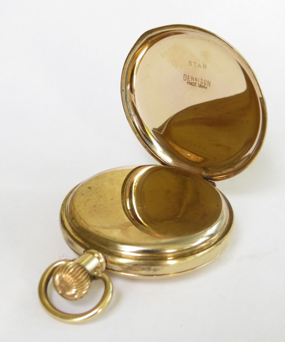 1930s Vertex Revue half hunter pocket watch View V