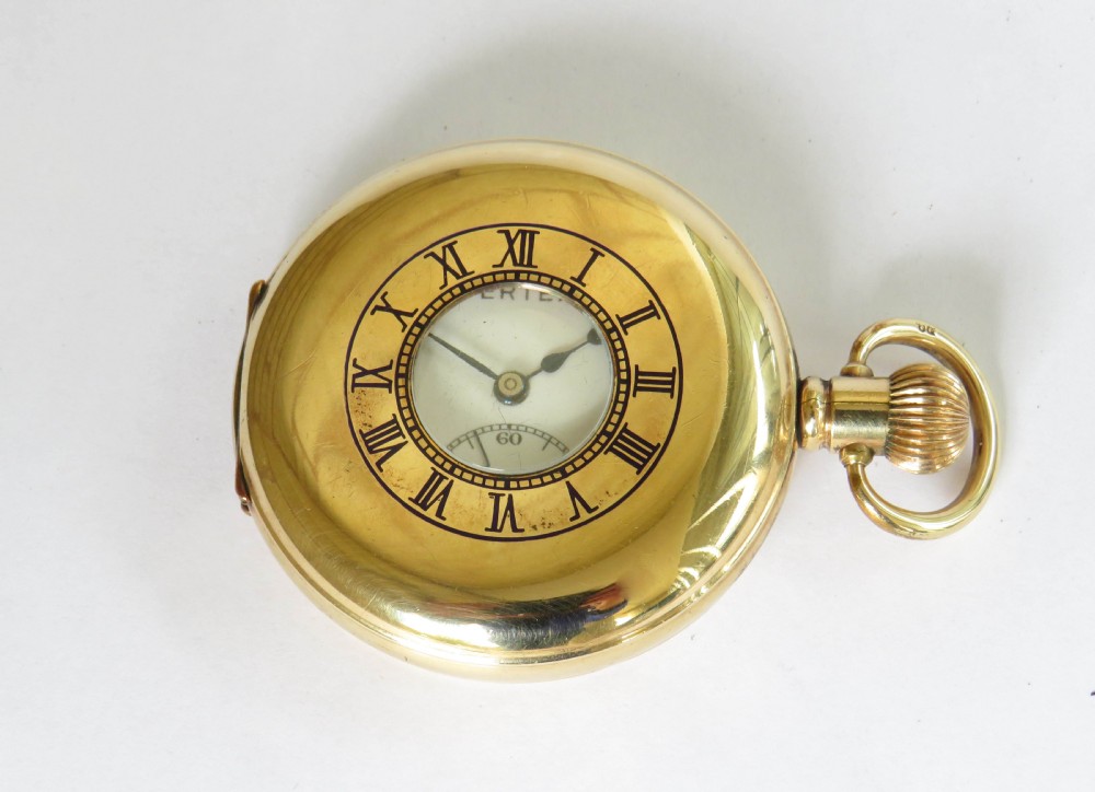 1930s Vertex Revue half hunter pocket watch