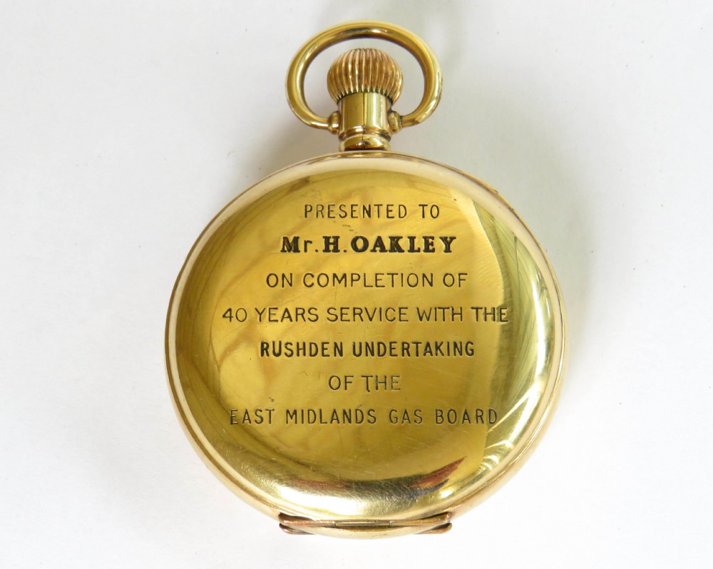 1930s Vertex Revue half hunter pocket watch View III