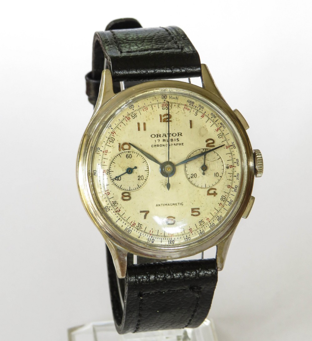Gents 1940s Orator wrist watch View II