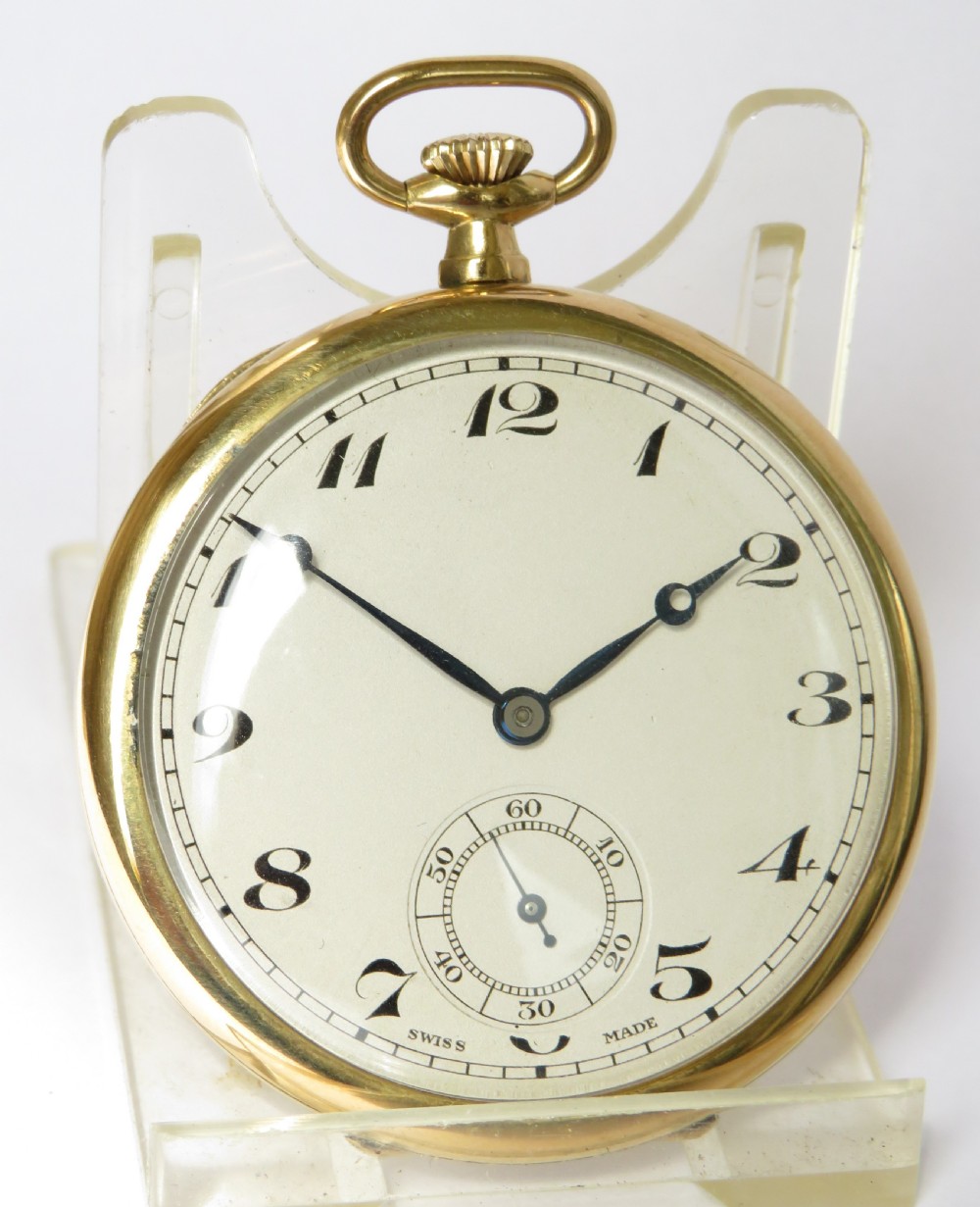 Vintage 1920s Swiss pocket watch View II
