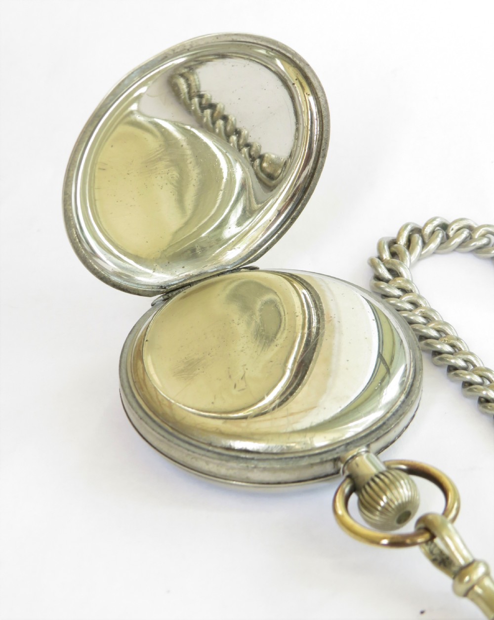 Antique Alliance Lever pocket watch and chain View IV