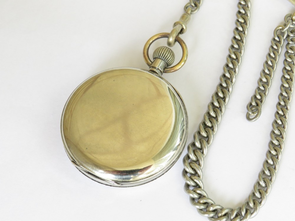 Antique Alliance Lever pocket watch and chain View V