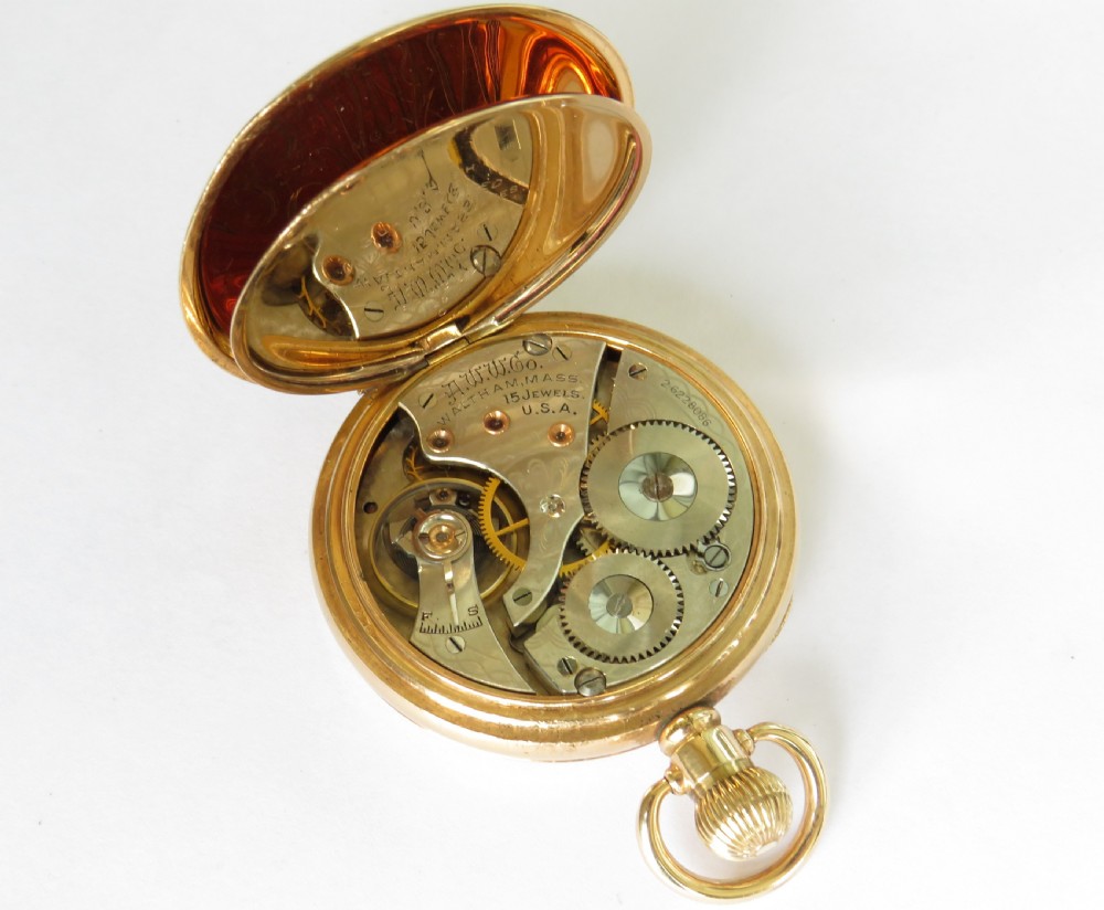 Antique Waltham pocket watch, 1927 View VI