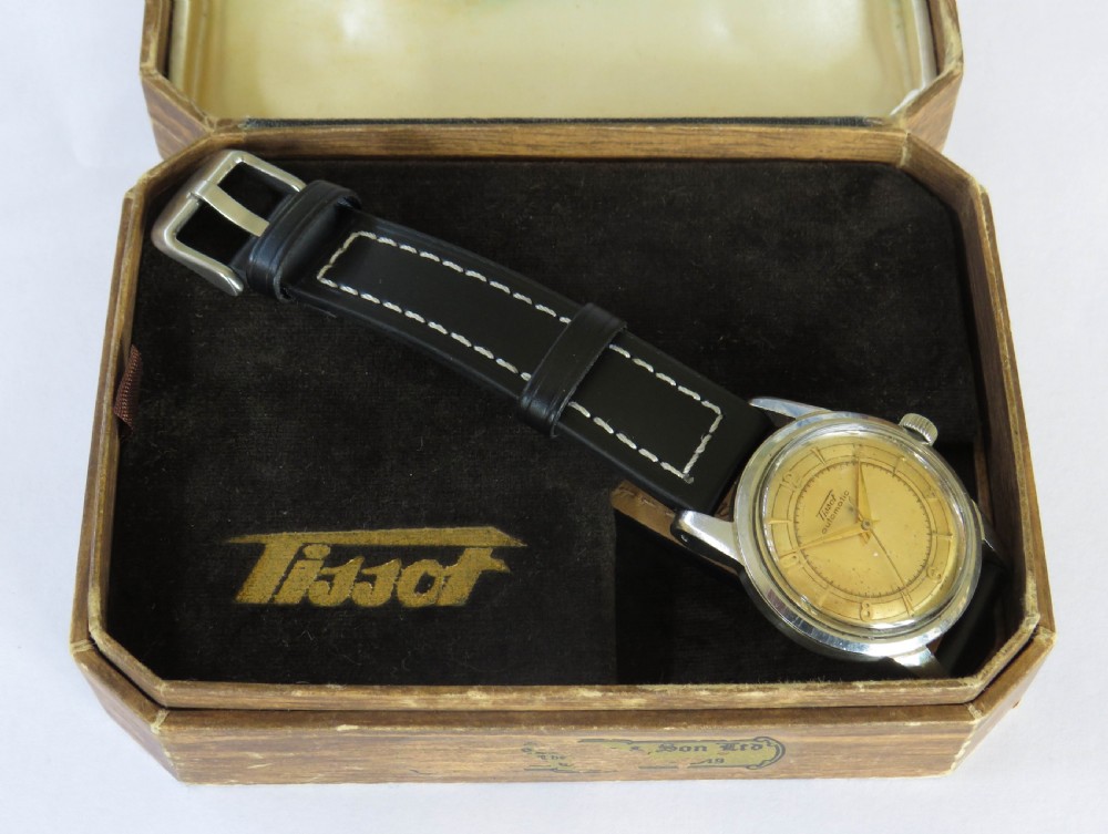 Gents Tissot bumper automatic wrist watch, 1953 View II