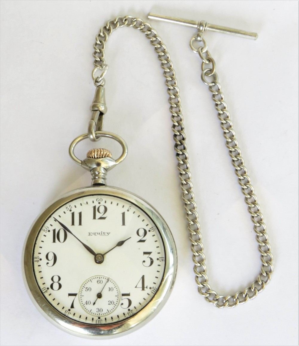 Antique Equity Watch Co pocket watch View III